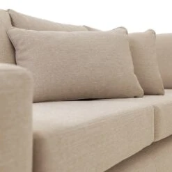 Habitat Eton Fabric Left Hand Corner Sofa - Biege -Habitat 1151484 R Z009A