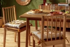 Habitat Block Print Pack Of 2 Seat Cushion - Orange 8 Habitat Block Print Pack Of 2 Seat Cushion - Orange -Habitat 1176438 R Z001C