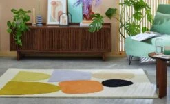 Habitat Geometric Cut Pile Rug - 120X170cm - Multicoloured -Habitat 1179985 R Z001C