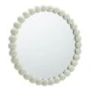 Habitat Beaded Round Wall Mirror - White - 50x50cm -Habitat 1182941 R Z001A