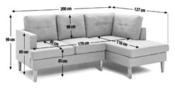 Habitat Joshua Self Assembly Right Hand Corner Sofa – Grey 14 Habitat Joshua Self Assembly Right Hand Corner Sofa – Grey -Habitat 1185601 R E001