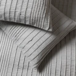 Habitat Crinkle Grey Bedding Set - Single -Habitat 1232420 R Z003A