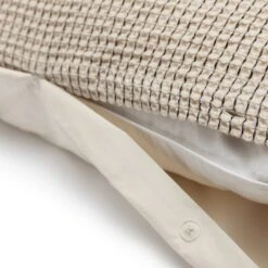 Habitat Cotton Contrast Waffle Beige Bedding Set - Single -Habitat 1233089 R Z003A