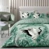Habitat Crane Panel Green Bedding Set - Single