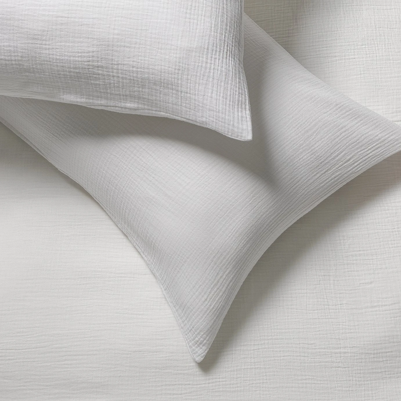Habitat Cotton 200TC Muslin White Bedding Set - Double 6 Habitat Cotton 200TC Muslin White Bedding Set - Double - Image 4