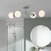 Habitat Metal 4 Light Bathroom Flush Ceiling Light - Chrome 2 Habitat Metal 4 Light Bathroom Flush Ceiling Light - Chrome -Habitat 1233807 R Z001A