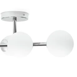 Habitat Metal 4 Light Bathroom Flush Ceiling Light - Chrome -Habitat 1233807 R Z002A