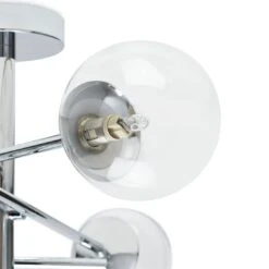 Habitat Sputnik Metal Bathroom Flush Ceiling Light - Chrome 11 Habitat Sputnik Metal Bathroom Flush Ceiling Light - Chrome -Habitat 1233890 R Z002A