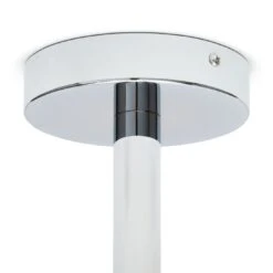 Habitat Sputnik Metal Bathroom Flush Ceiling Light - Chrome 12 Habitat Sputnik Metal Bathroom Flush Ceiling Light - Chrome -Habitat 1233890 R Z003A