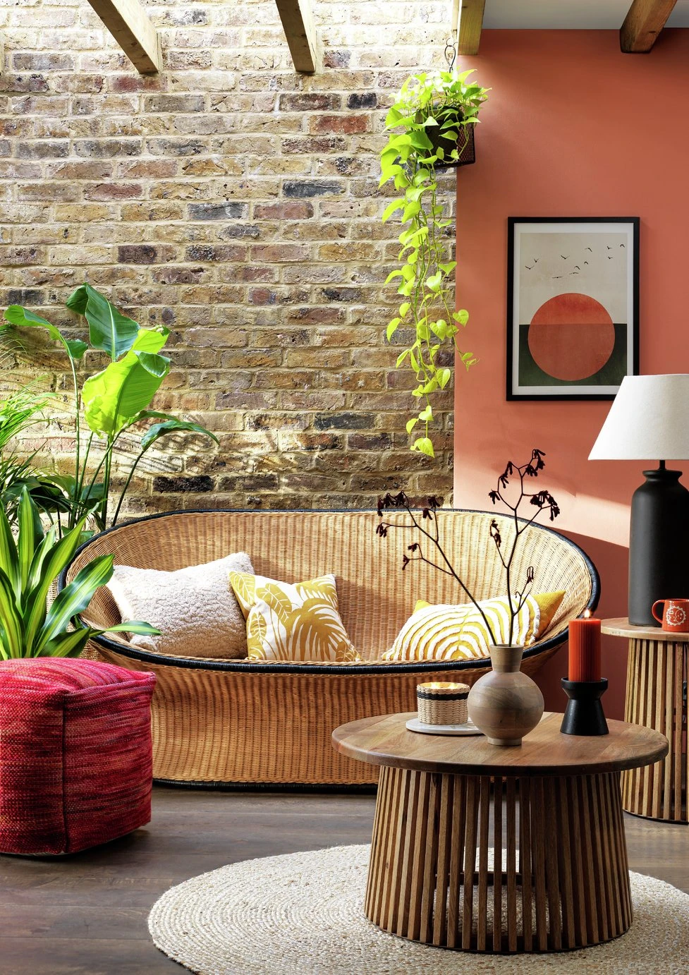 Habitat Geo Tufted Cushion - Yellow & White - 60x30cm 8 Habitat Geo Tufted Cushion - Yellow & White - 60x30cm - Image 6