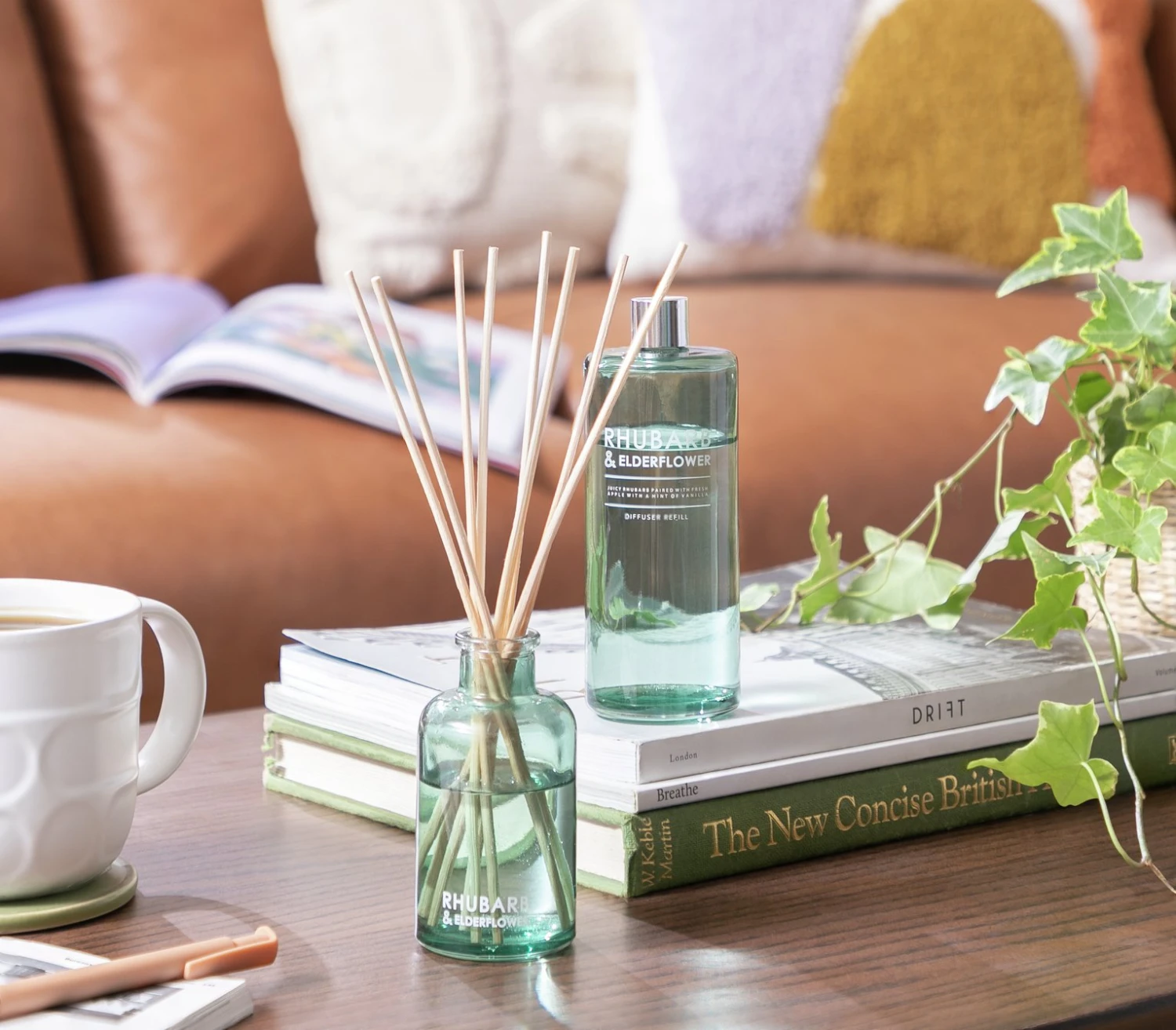 Habitat 90ml Diffuser & 180ml Refill - Rhubarb & Elderflower 4 Habitat 90ml Diffuser & 180ml Refill - Rhubarb & Elderflower - Image 2