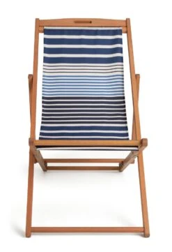 Habitat Folding Wooden Garden Deck Chair - Blue -Habitat 1247628 R Z002A