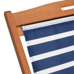 Habitat Folding Wooden Garden Deck Chair - Blue -Habitat 1247628 R Z003A