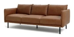 Habitat Moore Leather 4 Seater Sofa - Tan 15 Habitat Moore Leather 4 Seater Sofa - Tan -Habitat 1247941 R Z002A