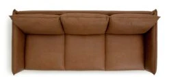 Habitat Moore Leather 4 Seater Sofa - Tan 18 Habitat Moore Leather 4 Seater Sofa - Tan -Habitat 1247941 R Z005A