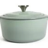 Habitat 3.3 Litre Cast Iron Casserole Dish - Green -Habitat 1258394 R Z001A