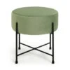 Habitat Jax Metal Footstool - Mint Green -Habitat 1259056 R Z001A