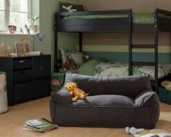 Habitat Kids Double Chair Bean Bag - Charcoal