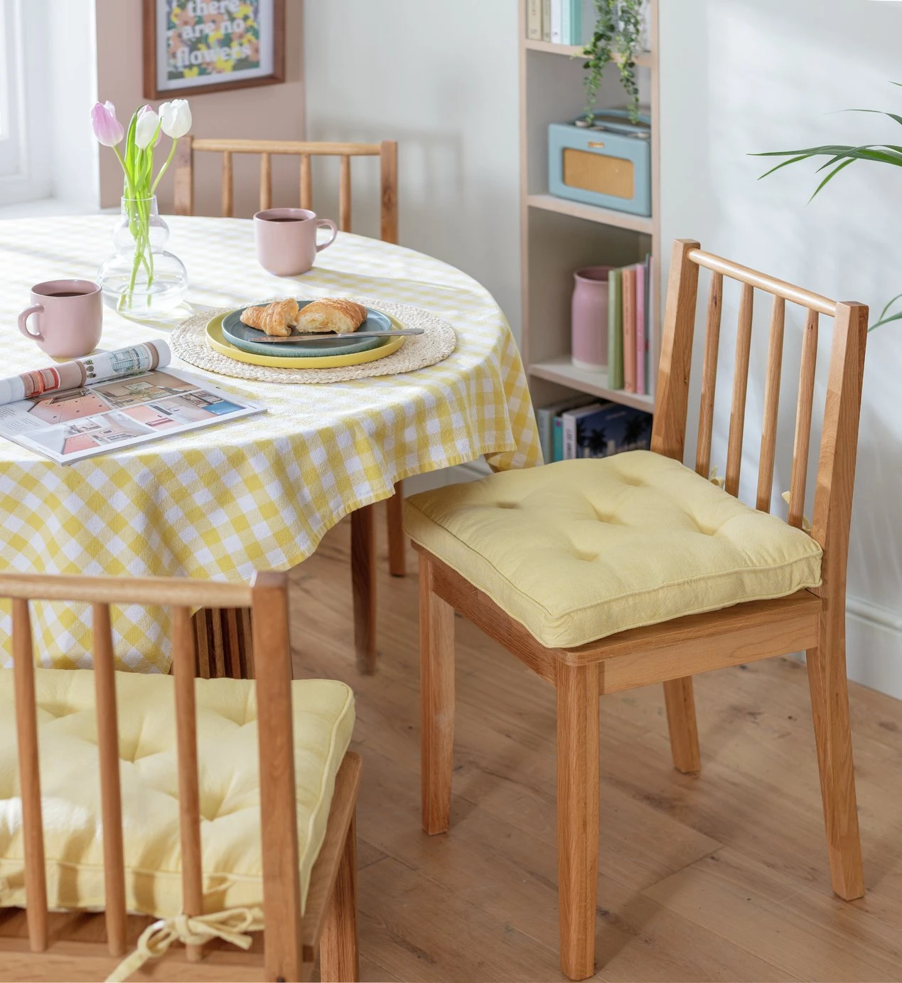 Habitat Pack Of 2 Woven Cushion Seat - Yellow 5 Habitat Pack Of 2 Woven Cushion Seat - Yellow - Image 3