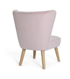 Habitat Alexis Velvet Cocktail Chair - Pink -Habitat 1341225 R Z003A