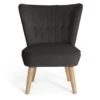 Habitat Alexis Velvet Cocktail Chair - Charcoal -Habitat 1341256 R Z001A