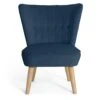 Habitat Alexis Velvet Cocktail Chair - Navy -Habitat 1341270 R Z001A