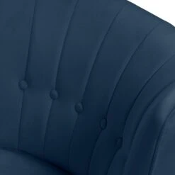 Habitat Alexis Velvet Cocktail Chair - Navy -Habitat 1341270 R Z005A