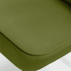 Habitat Alexis Velvet Cocktail Chair - Olive -Habitat 1341287 R Z006A