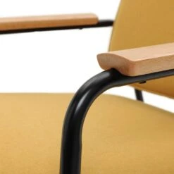 Habitat Jesper Fabric Accent Chair - Yellow -Habitat 1402047 R Z007A