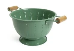 Habitat Enamel And Wood Colander -Habitat 1404519 R Z003A