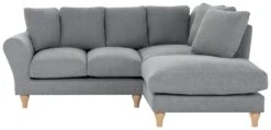 Habitat Carrie Fabric Right Hand Corner Chaise Sofa - Grey -Habitat 1486355 R Z003A