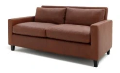 Habitat Chester Leather 2 Seater Sofa - Dark Feet - Tan -Habitat 1488346 R Z002A