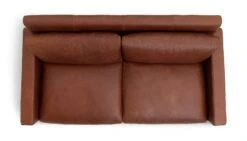 Habitat Chester Leather 2 Seater Sofa - Dark Feet - Tan -Habitat 1488346 R Z005A