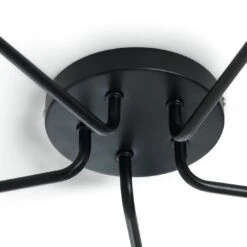 Habitat Rayner Steel 5 Light LED Flush Ceiling Light - Black -Habitat 1518261 R Z004A