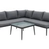 Habitat Habtat Somerset 5 Seater Metal Garden Corner Sofa Set - Grey