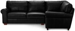 Habitat Salisbury Leather Left Hand Corner Sofa - Black 15 Habitat Salisbury Leather Left Hand Corner Sofa - Black -Habitat 1954526 R Z002A