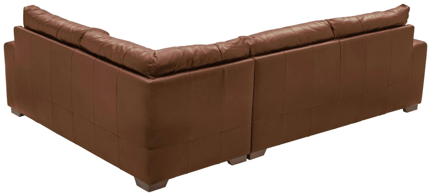 Habitat Eton Leather Left Hand Corner Sofa - Tan 7 Habitat Eton Leather Left Hand Corner Sofa - Tan - Image 5
