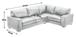 Habitat Eton Leather Left Hand Corner Sofa - Tan 13 Habitat Eton Leather Left Hand Corner Sofa - Tan -Habitat 1958278 R Z020A