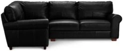 Habitat Salisbury Leather Right Hand Corner Sofa - Black -Habitat 1958319 R Z002A