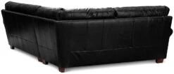 Habitat Salisbury Leather Right Hand Corner Sofa - Black -Habitat 1958319 R Z004A