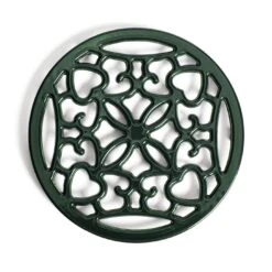 Habitat Cast Iron Trivet - Green 8 Habitat Cast Iron Trivet - Green -Habitat 2004932 R Z002A