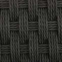 Habitat Faro Woven Paper Rope And Oak Accent Chair - Black -Habitat 2013112 R B001