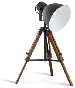 Habitat Loft Living Tripod Table Lamp - Grey -Habitat 2017596 R Z001C