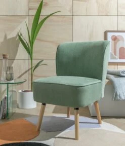 Habitat Eppy Fabric Accent Chair - Mint Green -Habitat 2021018 R Z001C