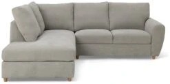 Habitat Ashford Fabric Left Corner Chaise Sofa - Grey -Habitat 2062345 R Z003A