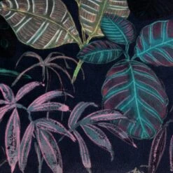 Habitat Botanical Print Velvet Cushion - Multi - 43x43cm 9 Habitat Botanical Print Velvet Cushion - Multi - 43x43cm -Habitat 2062840 R B001