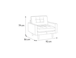 Habitat Fenner Velvet ArmChair - Moss Green -Habitat 2063461 R E001