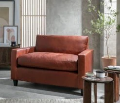 Habitat Chester Leather Cuddle Chair - Tan 12 Habitat Chester Leather Cuddle Chair - Tan -Habitat 2067807 R Z001C
