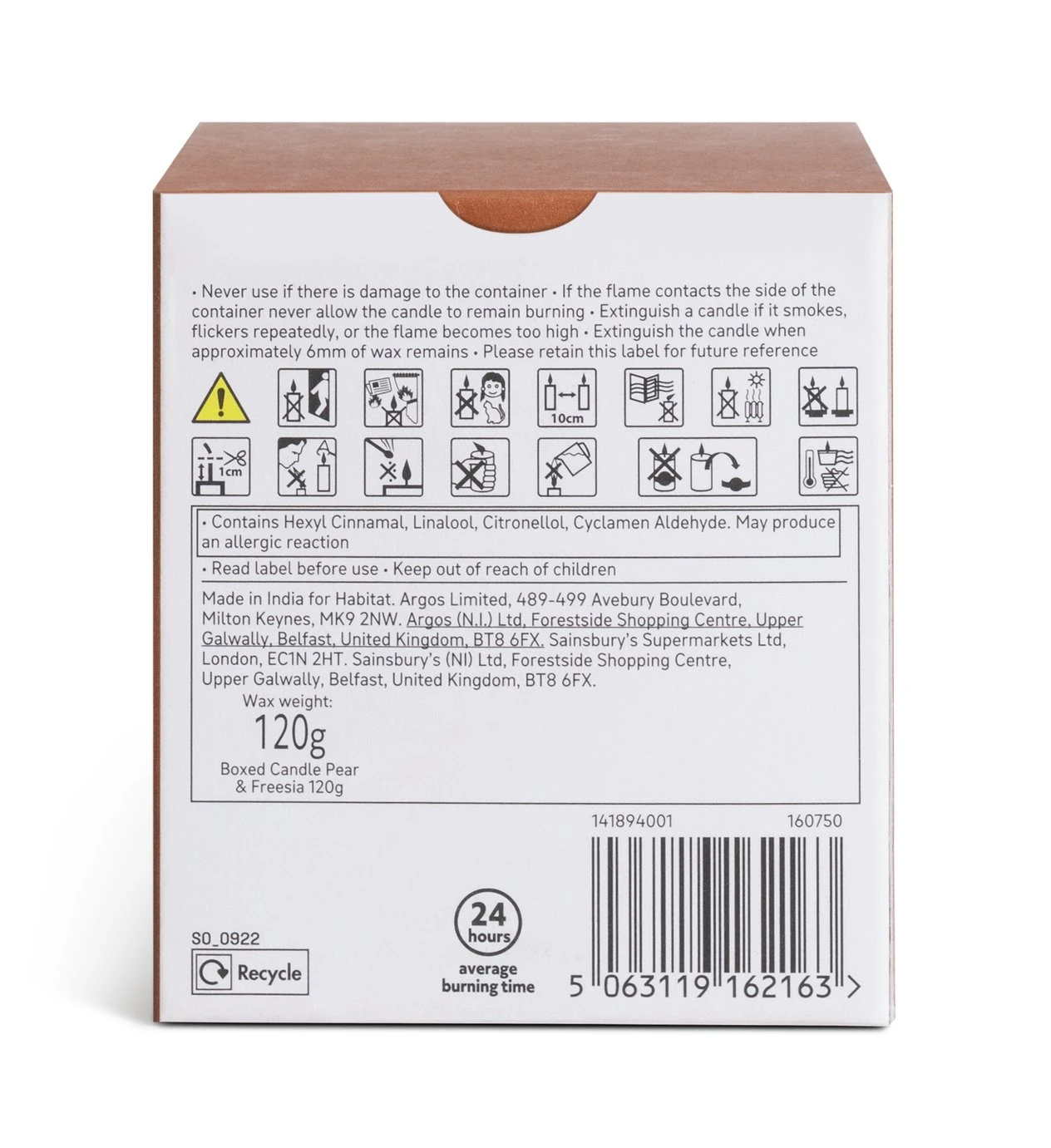 Habitat Scented Boxed Candle Set - Amber, Jasmine & Sea Salt 6 Habitat Scented Boxed Candle Set - Amber, Jasmine & Sea Salt - Image 4