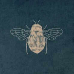 Habitat Gold Bee Printed Cushion - Teal - 43x43cm 9 Habitat Gold Bee Printed Cushion - Teal - 43x43cm -Habitat 2072610 R B001